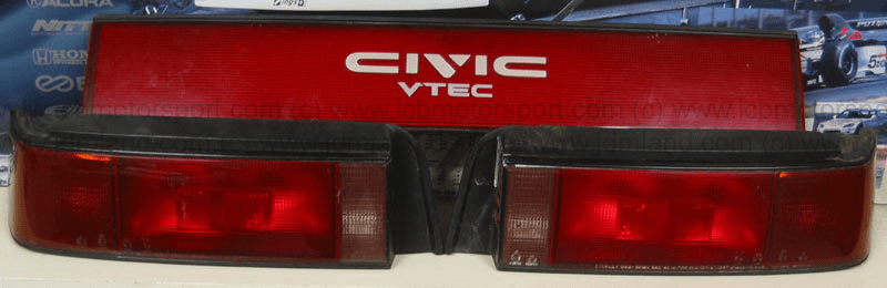 Used JDM Civic 89 - 91 SiR EF9 Rear Tail lights with VTEC Logo RARE