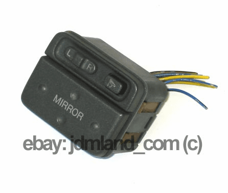 Used JDM Civic 92-95 SiR HB Power Foldable Mirrors Switch