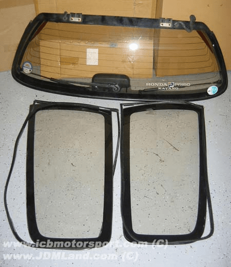 Used JDM Civic EG6 92 - 95 Hatchback Rear Bronze Complete Glass