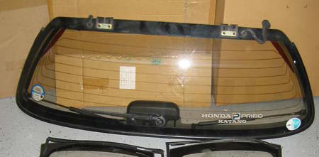 Used JDM Civic EG6 92 - 95 Hatchback Rear Bronze  Glass w/ Parking Decal