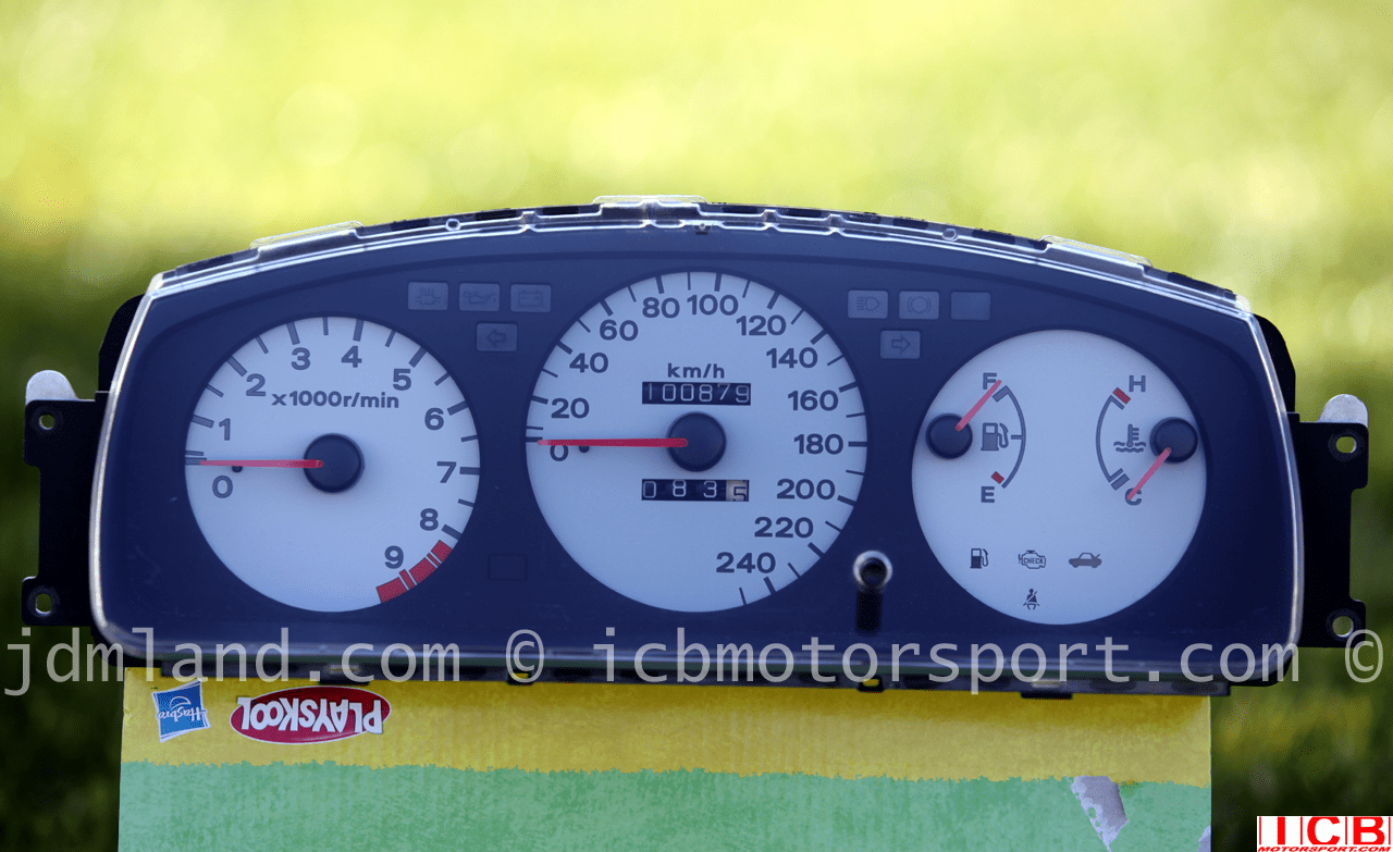 USED JDM Civic EG6 SiR Gauge Cluster with K's Meter Works 250km/h Odometer 62,683 Miles Mint Sold