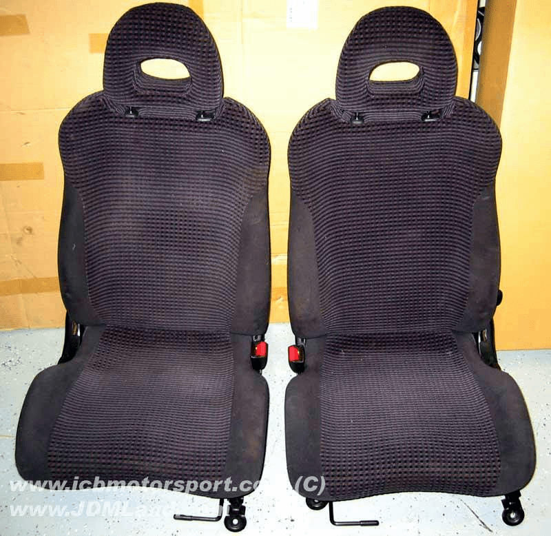 Used JDM EG6 Civic SiR-S Front Seat Set Black - Rare
