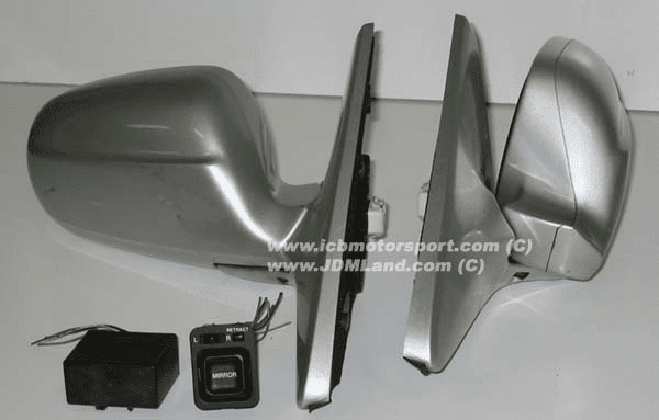 Used JDM EK9 Civic 96 - 00 Type R Side Mirrors Complete Kit