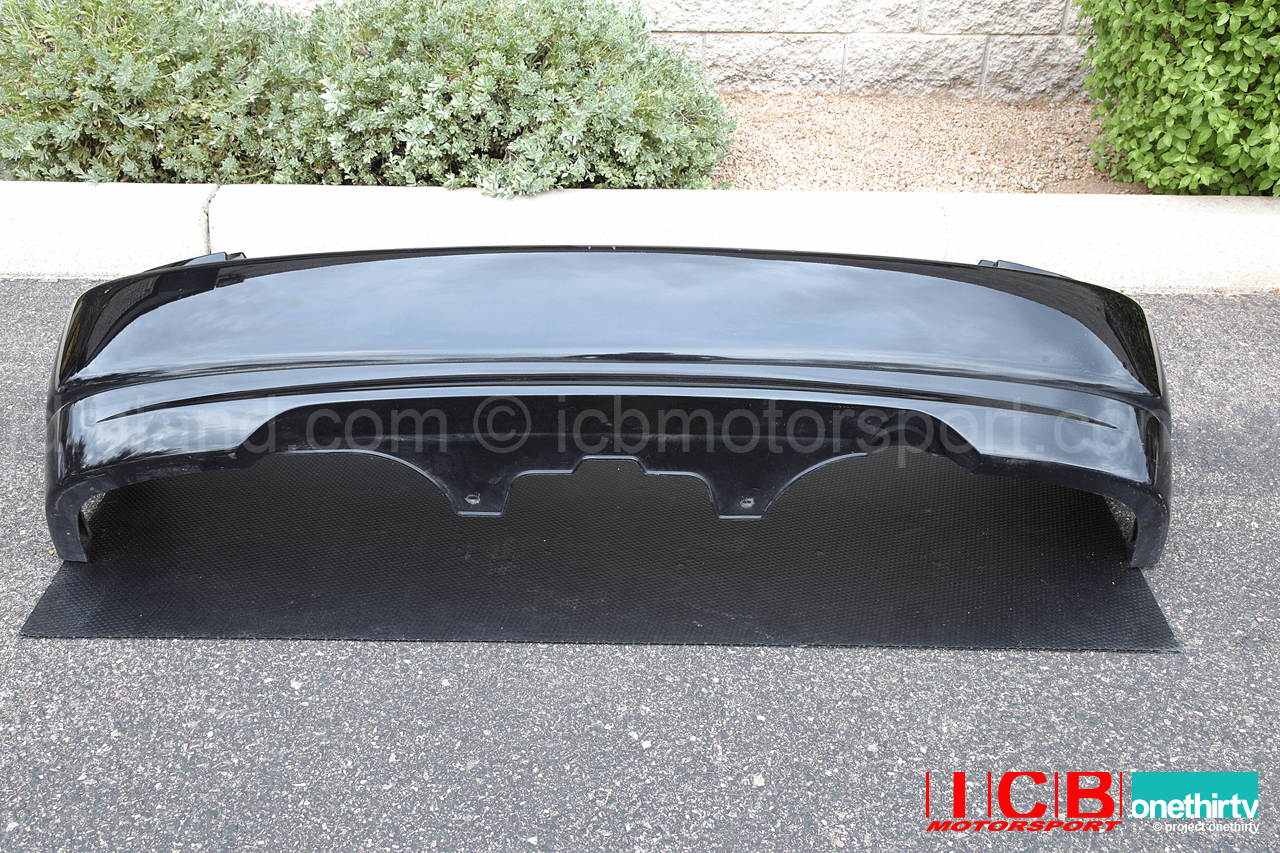 Used JDM EK9 Civic Type R 96-00 Flamenco Black Pearl NH592P Rear Bumper With Lip Spoiler-SOLD
