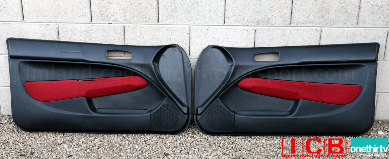 Used JDM Honda Civic EK9 CTR Type R Red Door Panels 