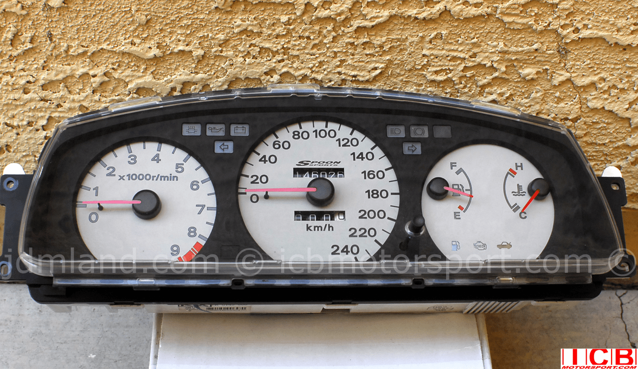 USED Spoon Sports Civic EG6 SiR Gauge Cluster 250km/h 90,736 Miles Mint sold