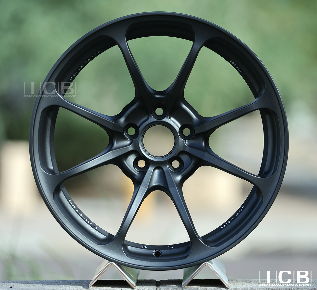 Volk Racing NE24 18X10 5X114.3 +33 Offset Face 5 Matte Gun Black