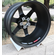 Volk Racing TE37SL Black Edition III Wheel (Pressed Black / Rim REDOT) 18X9.5 5X114.3 +39 Offset Non-Concave Face / Max BBK Clearance