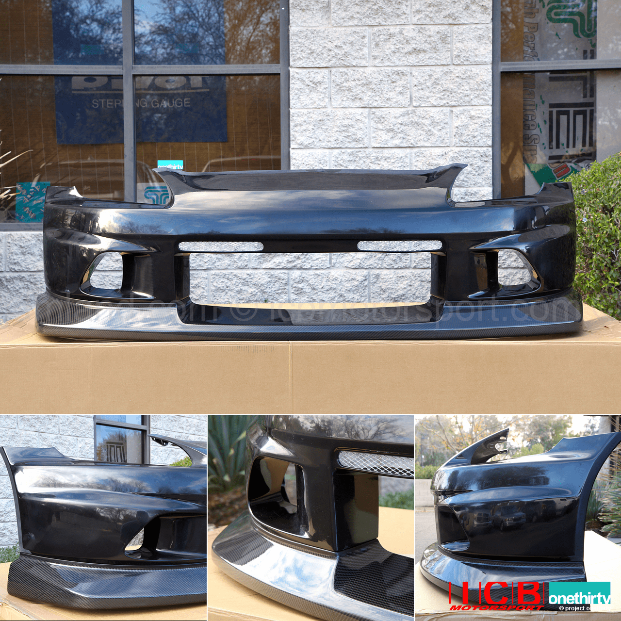 Voltex Racing Aero Front Bumper Street FRP w/ Carbon Lower Lip Honda S2000 AP1 AP2 Pre-Order