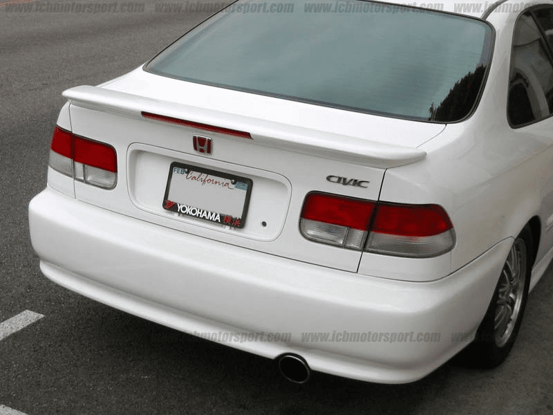 WINGS WEST EM1 99-00 Si Deck Lid Flush Mount Spoiler with LED