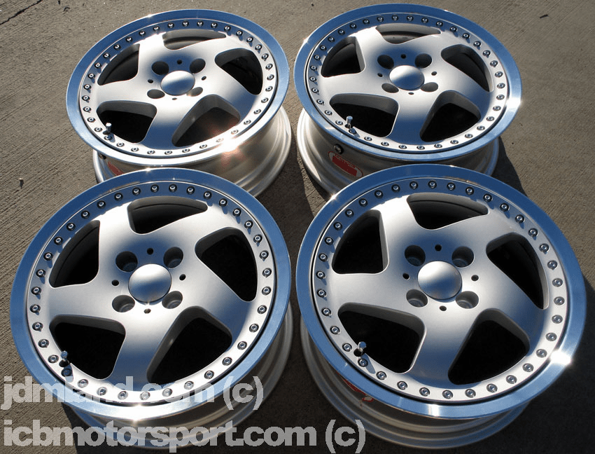 Work STARK II Silver with Polished Lip 15X6 4X100  BRAND NEW! Sold