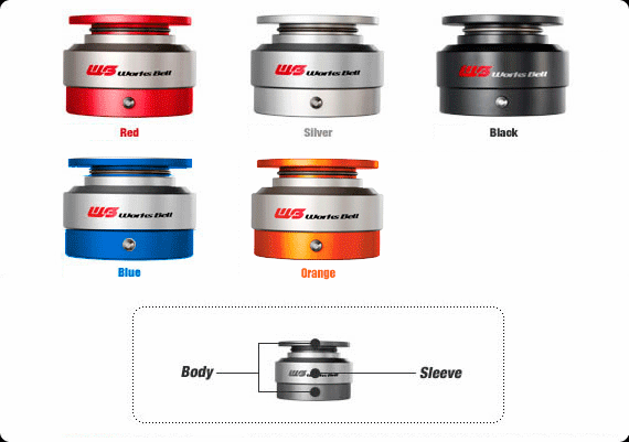 Works Bell Rapfix II Steering Wheel Quick Release Ball lock System Red Silver Black Blue Orange