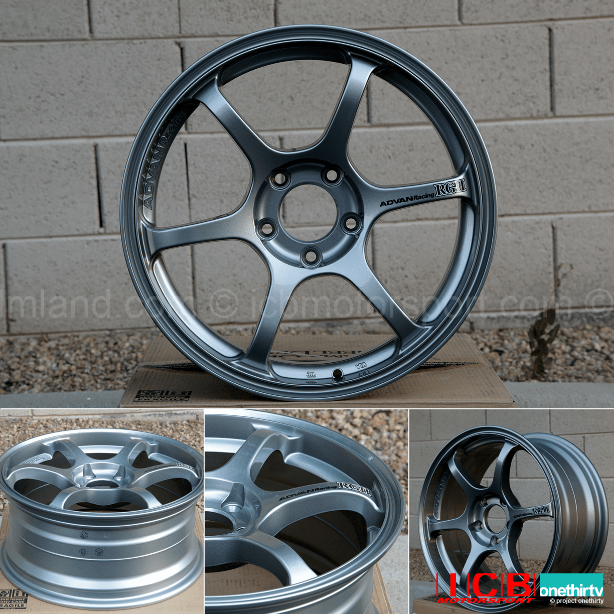 Yokohama Advan RG II Silver Metallic 17X7.5 5X114.3 +45 Offset Silver Metallic