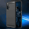 Huawei Nova 5T Drawing Carbon Fiber TPU Back Cover Case