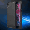 Motorola moto e6 Drawing Carbon Fiber TPU Back Cover Case