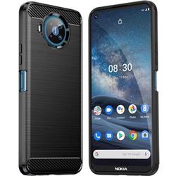 Nokia 8.3 Drawing Carbon Fiber TPU Back Cover Case
