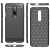 OnePlus 7 Pro Drawing Carbon Fiber TPU Back Cover Case