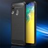 Samsung Galaxy A50 Drawing Carbon Fiber TPU Back Cover Case