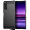 Sony Xperia 5 Drawing Carbon Fiber TPU Back Cover Case Sony Xperia 5 Drawing Carbon Fiber TPU Back Cover Case