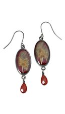 Apache Rhubarb SM Oval Earrings w/Drop