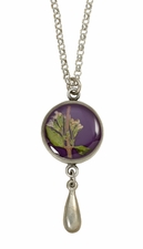 Blooming Thyme on Acai SM RND Necklace w/Drop