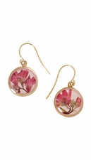 Coral Bell Small Round Earrings