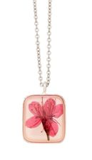 Cherry Blossom Med Sq Necklace