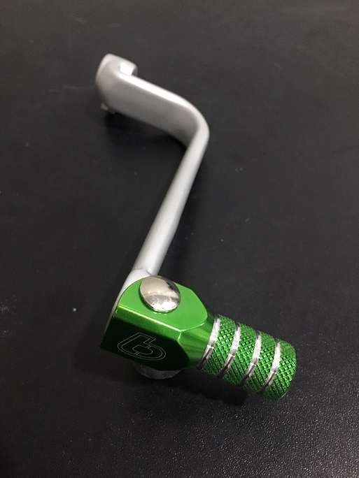 KLX110 Aluminum Folding Shifter with Green Tip
