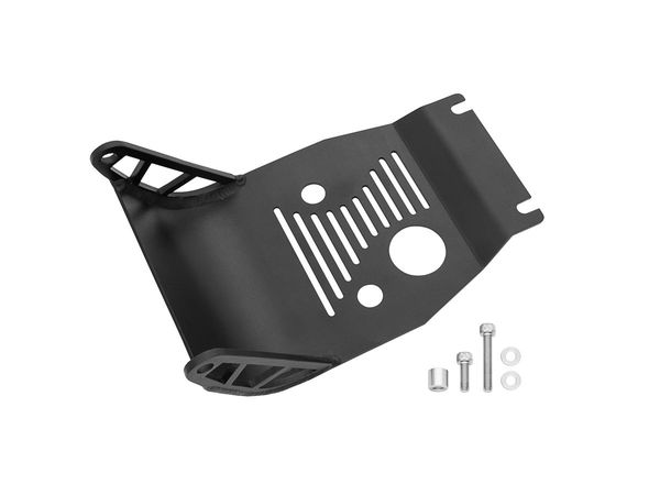 TB Parts Skid Plate, Aluminum, Black - Kawasaki KLX110 - All Years/Models