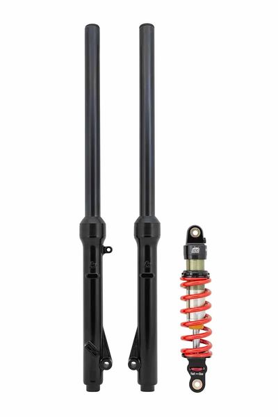 TB Parts Black Forks TiN Coated uppers, & DNM Shock 250#  2010+ KLX110 L RL