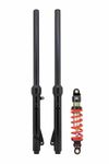 TB Parts Black Forks TiN Coated uppers, & DNM Shock 350#  2010+ KLX110 L RL