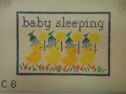 BABY SLEEPING WITH DUCKS SIGN by The Studio