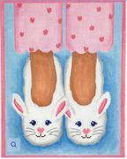 BUNNY SLIPPERS AND PINK PAJAMAS by Kate Dickerson