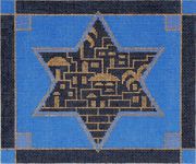 GOLDEN CITY TEFILLIN BAG by Fleur de Paris