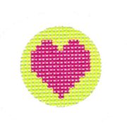 HEART INSERT FOR PLANET EARTH KEY FOB