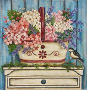 HYDRANGEA  BASKET by Alice Peterson