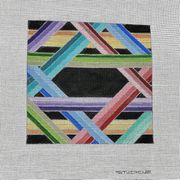 MULTICOLORED GEOMETRIC TEFILLIN BAG by Studio 2
