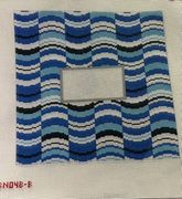 BLUE WAVES TEFILLIN BAG by Julias Needlworks