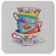 STACKED TEACUPS by Colors of Praise