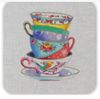 STACKED TEACUPS by Colors of Praise STACKED TEACUPS by Colors of Praise