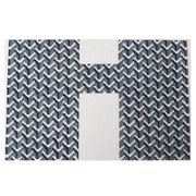 Y PATTERNED CLUTCH  NAVY by Anne Fisher