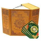 Tajweed Quran With English Translation & Transliteration In 30 Parts (Colors for box May Vary)