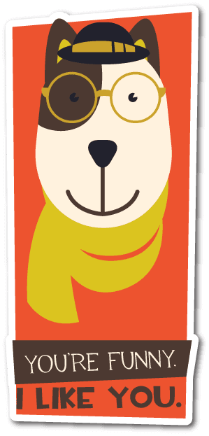 You're Funny Animal Sticker|Vinyl Stickers|Marijuana Stickers|Clear ...