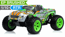 Exceed RC 1/10 2.4Ghz Electric Infinitive EP RTR Off Road Truck (Stripe Green) RC Remote Control