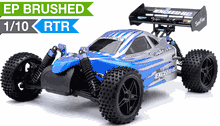 Exceed RC Off Road Buggy Radio Car 1/10 2.4Ghz Electric SunFire RTR Off Road Buggy (Blue) RC Remote Control Buggy