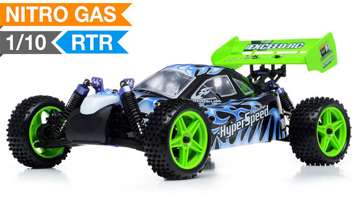 Exceed RC Hyper Single Speed Buggy Radio Car 1/10 2.4Ghz .18