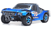 Exceed RC 1/10th 2.4Ghz Brushless Short Course Rally Monster Electric RTR Racing Truck (AA Blue) RC Remote Control Rally Truck Radio Car with Aluminum Shocks + 3s LiPo Ready