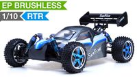 Exceed RC HSP Brushless PRO Off Road Buggy Radio Car 1/10th Electric SunFire RTR Off Road Buggy (EE Blue) RC Remote Control Buggy w/ Aluminum Upgraded Shocks + 3s LiPo Ready