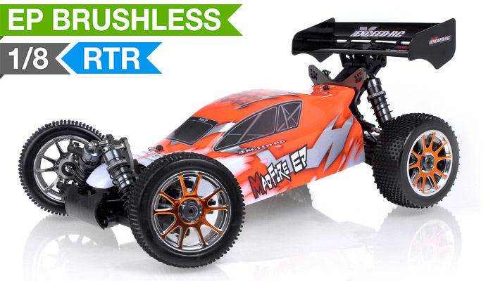 1/8Th 2.4Ghz Exceed RC MadFire Electric Brushless Racing
