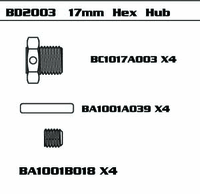 17mm Hex Hub (SET) MAD-BD2003 17mm Hex Hub (SET) MAD-BD2003